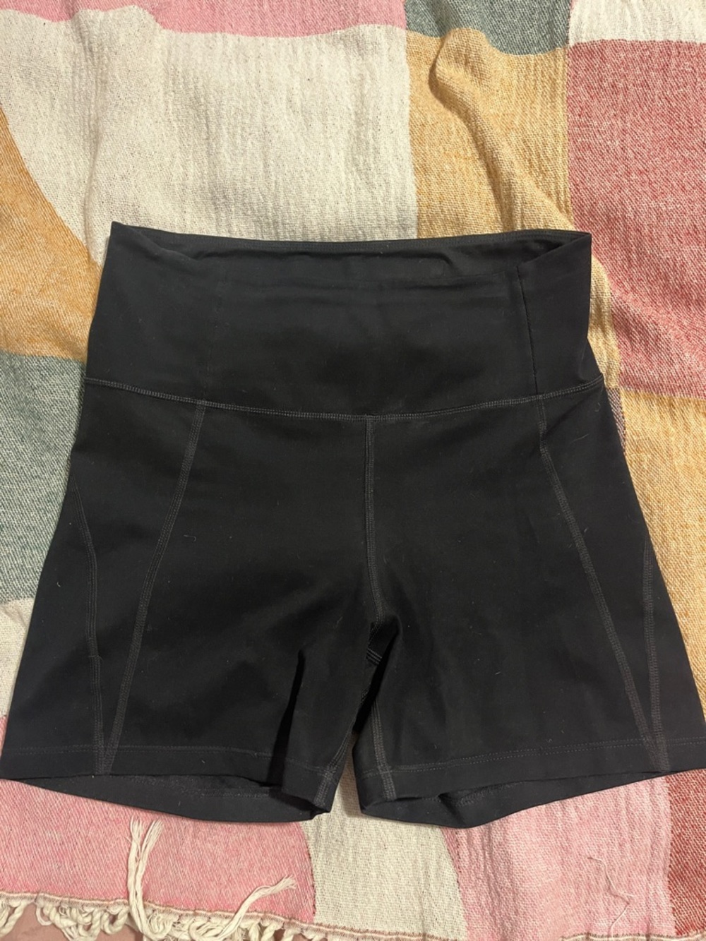 girlfriend collective Black High-Rise Bike Shorts